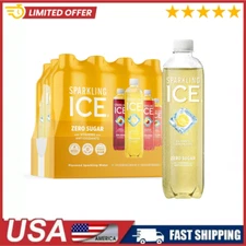 Sparkling Ice Lemonade Variety Pack, Zero Sugar, with Vitamins, 17 fl oz, 12 ct