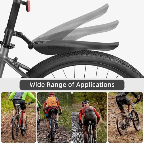 2pcs Mountain Bike Cycling MTB Mudguard Mud Guard Bicycle Fender Front Rear Tyre - Picture 6 of 15