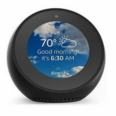 Amazon Echo Spot Ball Screen Smart Alarm Clock with Alexa Black
