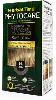 Permanente Haarfarbe beige blond 90% natürlich ammoniakfrei mineralölfrei VEGAN 