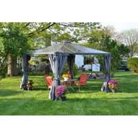 Palram - Canopia HG1055 Gazebo Curtain Gray - 4 Piece