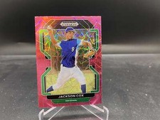 Jackson Cox 2022 Prizm Draft Pink Velocity PDP50 Rockies