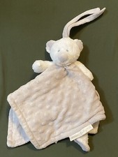 Blankets Beyond White Teddy Bear Gray Ears Baby Security Blanket Lovey Lovie