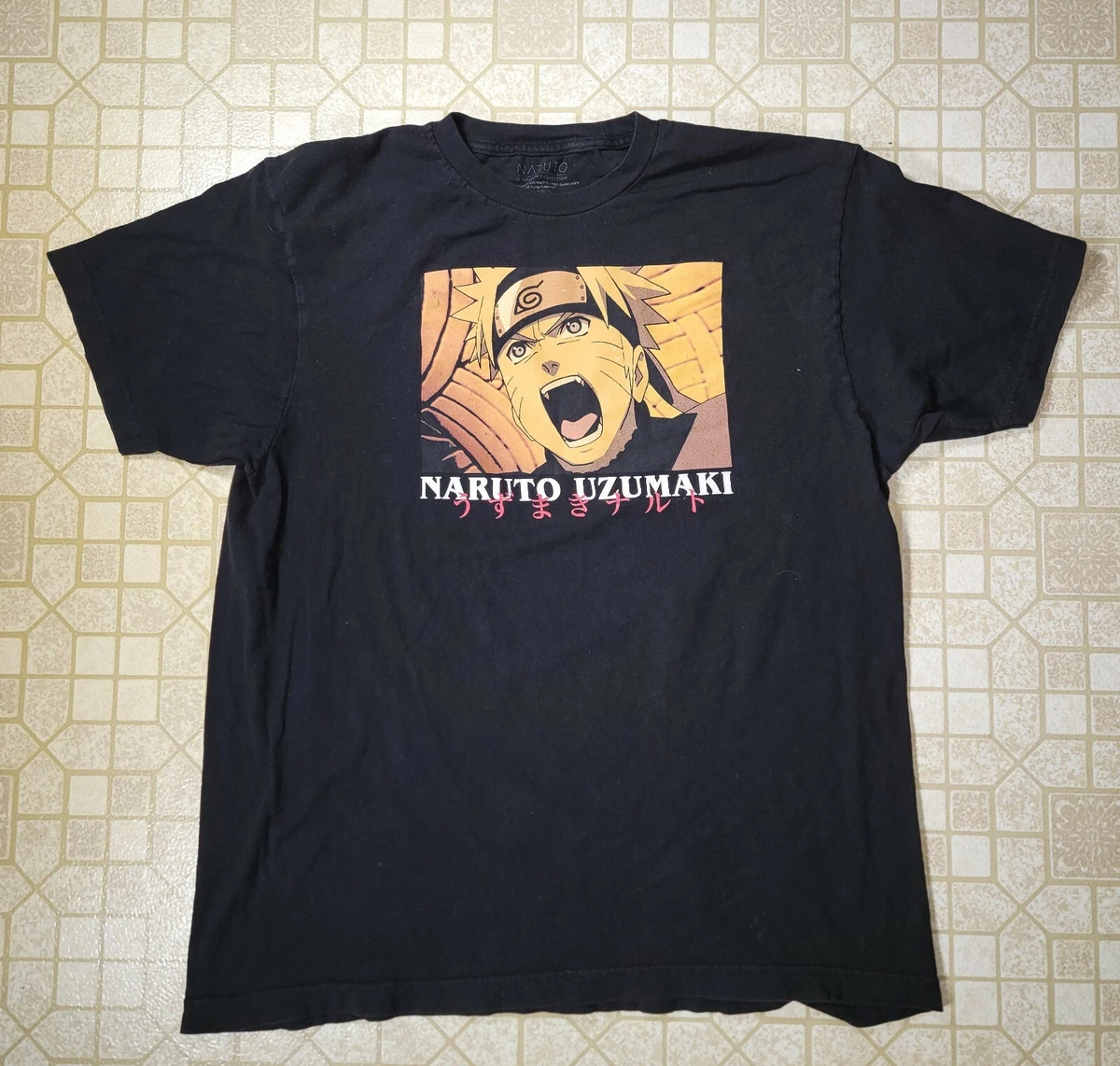 Vintage 2002 Naruto Shirt Size Xl Black Anime S2