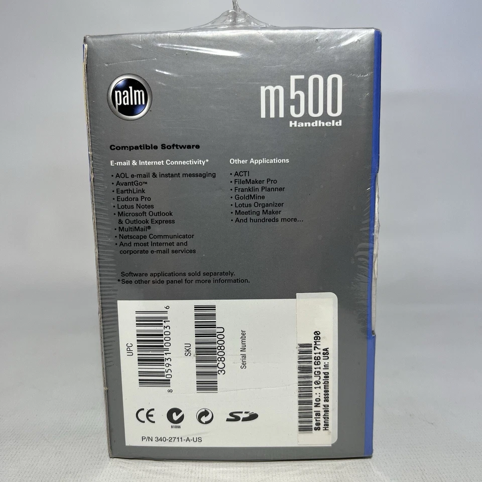 Vintage 2001 Palm m500 Handheld PDA Pocket Computer Organizer 3C80800U New - Image 4 of 4