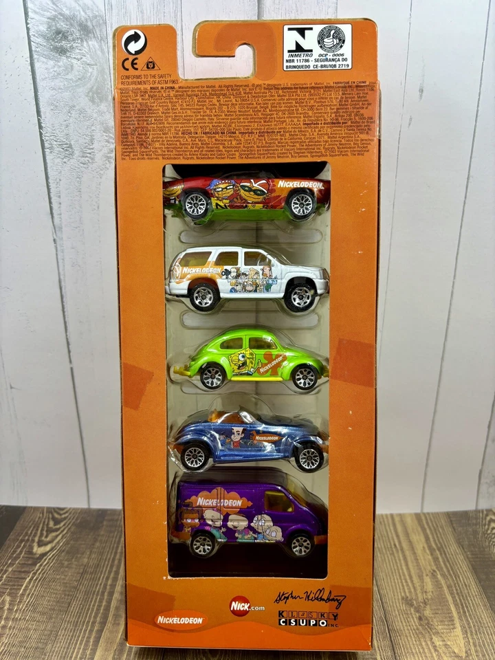 Matchbox Nickelodeon 2003 paquete de 5 con Bob Esponja verde lima Volkswagen Beetle 1962 Foto 4 de 4