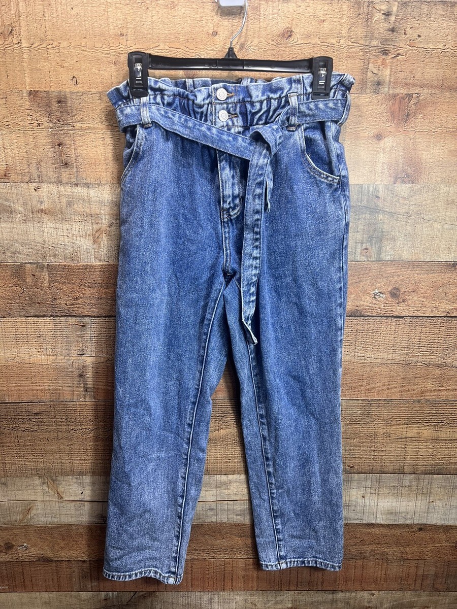 Denim Jeans Belted Mom Jeans Pac Sun Women's Medium Wash Belted