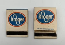 Vintage Matchbooks Kroger Grocery Store Top Value Elephant