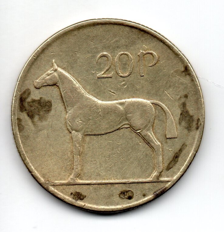 EIRE (Ireland) 1992, 20 Pence Irish hunting horse, accept offers