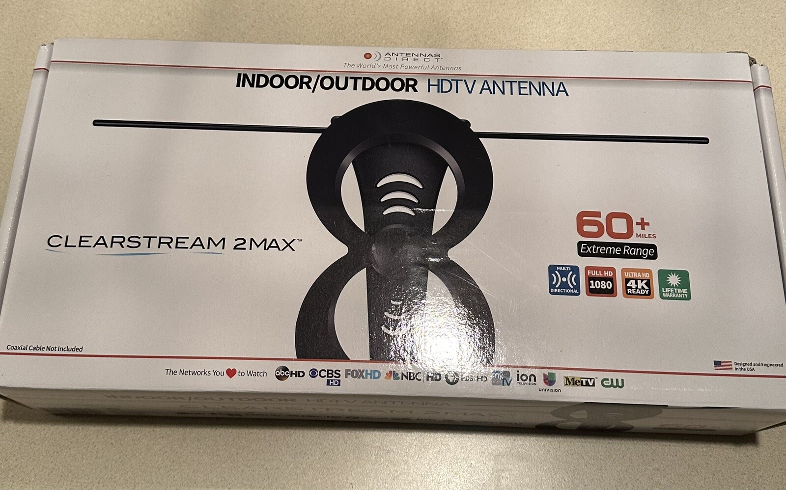 Antennas Direct Clearstream 2Max Indoor/Outdoor HDTV Antenna C2MVJ eBay