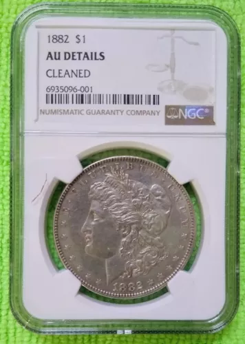 1882 AMERICAN MORGAN SILVER DOLLAR ◢TRUSTED ✪ NGC AU ✪