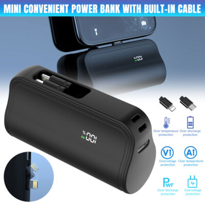 10000mAh Portable Mini Power Bank External Charger 2USB Fast Charging Battery