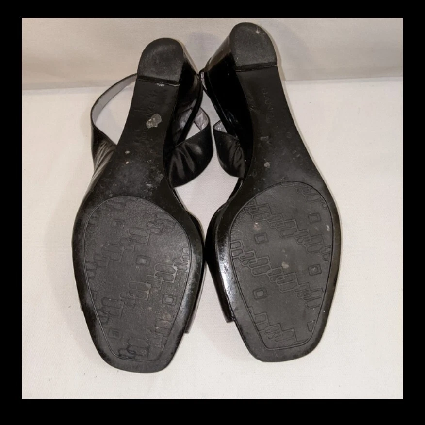 Bandolino Black patent leather Sandals Slingback Size 7m - Image 4 of 4