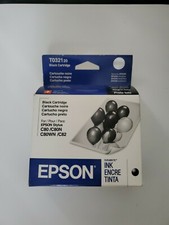 Genuine Epson 68 Black Ink Noir T0321 20 New Sealed Exp. 09/04