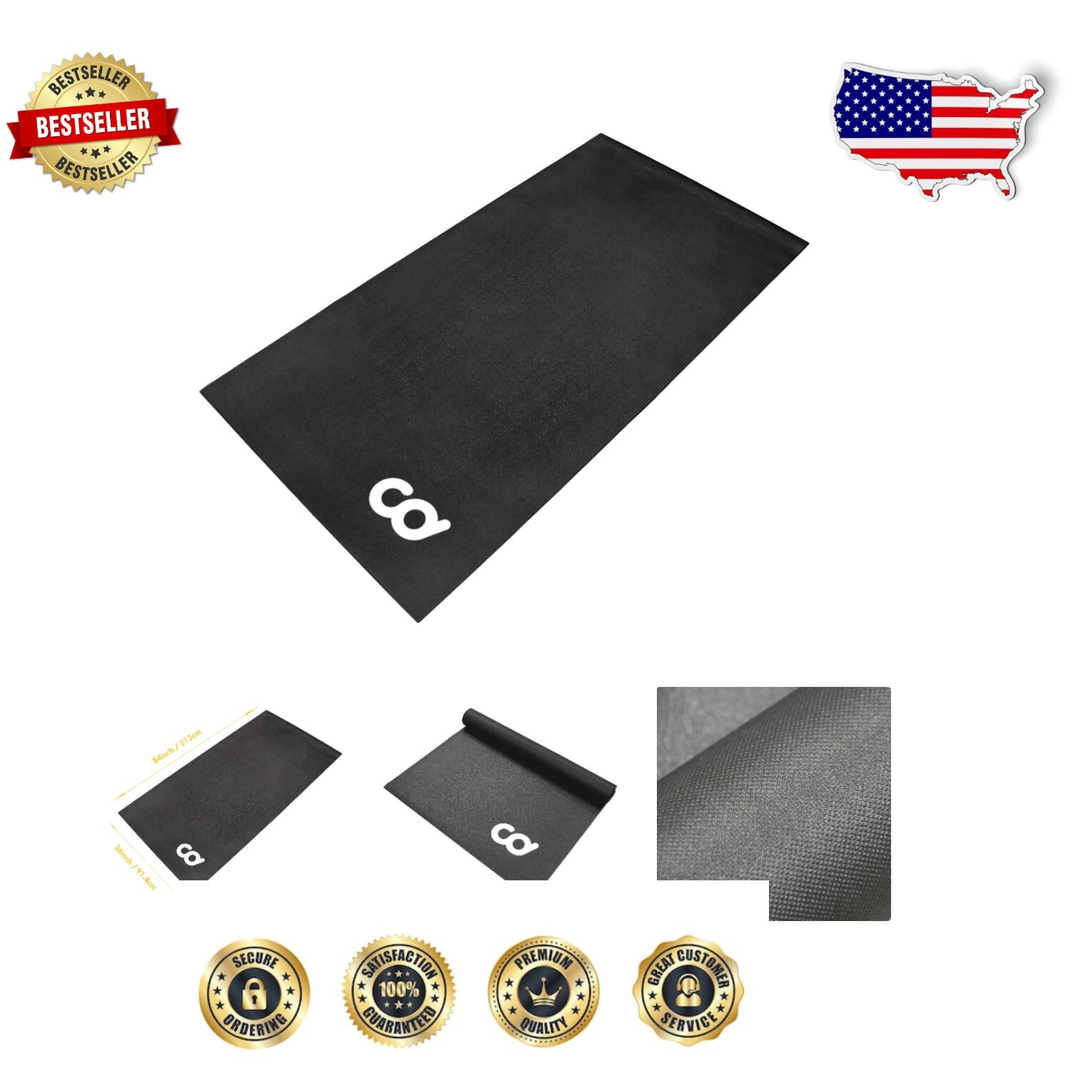 Soft Waterproof Gym Mat with 7mm Thickness - Ideal for Home Exercise Equipment