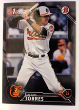 2016 BOWMAN DRAFT 1ST BOWMAN SILVER PAPER ALEXIS TORRES 416/499