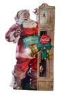 Vintage 1954 COCA COLA SANTA Christmas Easel Advertising Grandfather Clock