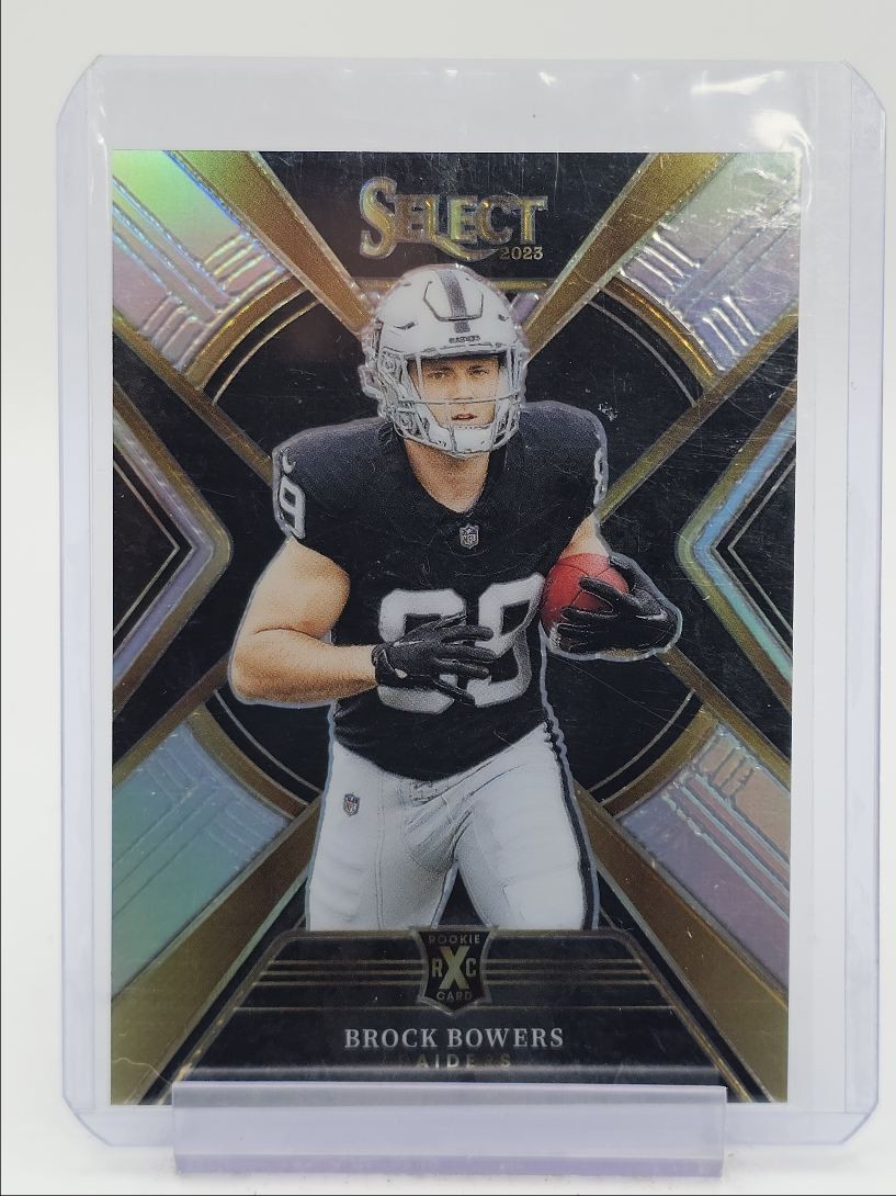 BROCK BOWERS 2023 SELECT 2024 XRC ROOKIE SILVER PRIZM RAIDERS RC Q5689