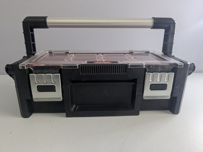 18'' Keter Heavy Duty Latching Removable Bins Cantilever Toolbox Organizer NEW