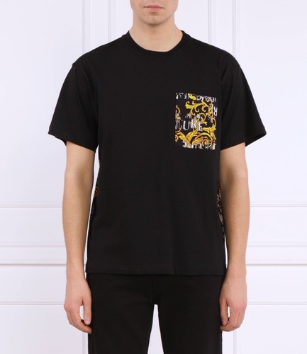 -73%OFF Versace Jeans Couture VJC Black T-Shirt Logo Baroque sz L regular NEW!