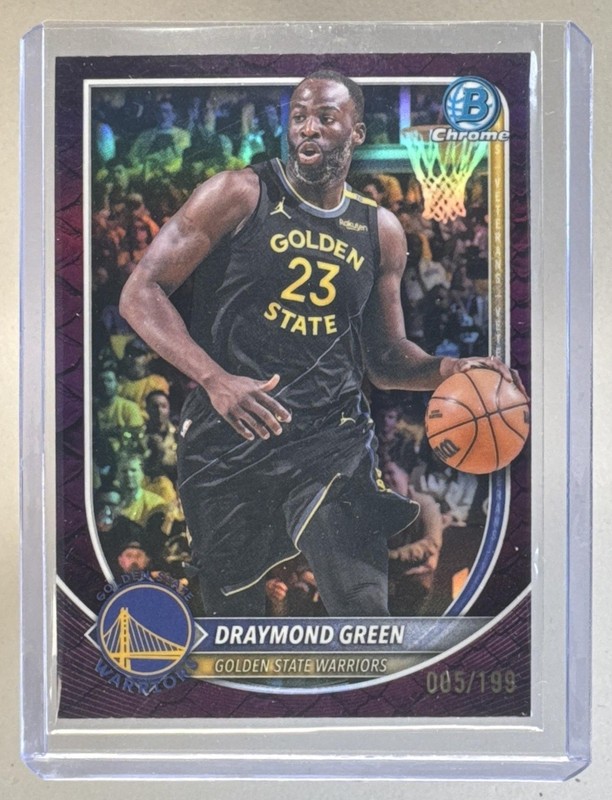 Draymond Green 2025 Bowman #BCV-117 Reptilian Fuchsia Refractor Chrome /199