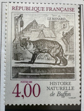 Timbre 1988 - YT 2541 - Buffon - Renard  - NEUF** MNH
