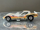 Vintage 1977 Hot Wheels Silver Mongoose Corvette Vetty Funny Car Dragster HK