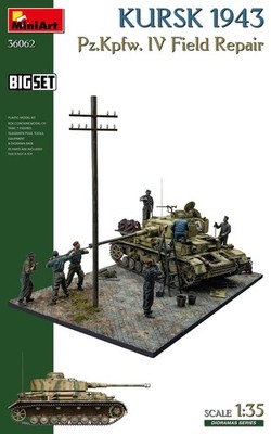 MiniArt 1/35 36062 WWII German Kursk 1943 Pz.Kpfw.IV Field Repair BIG SET