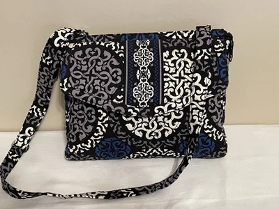 Vera Bradley Hipster Crossbody Canterbury Cobalt Tablet Bag w/Adjustable Strap - Image 1 of 4