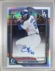 Emil Morales 2024 Bowman Chrome #CPA-EM Refractor 1st RC Auto 183/499