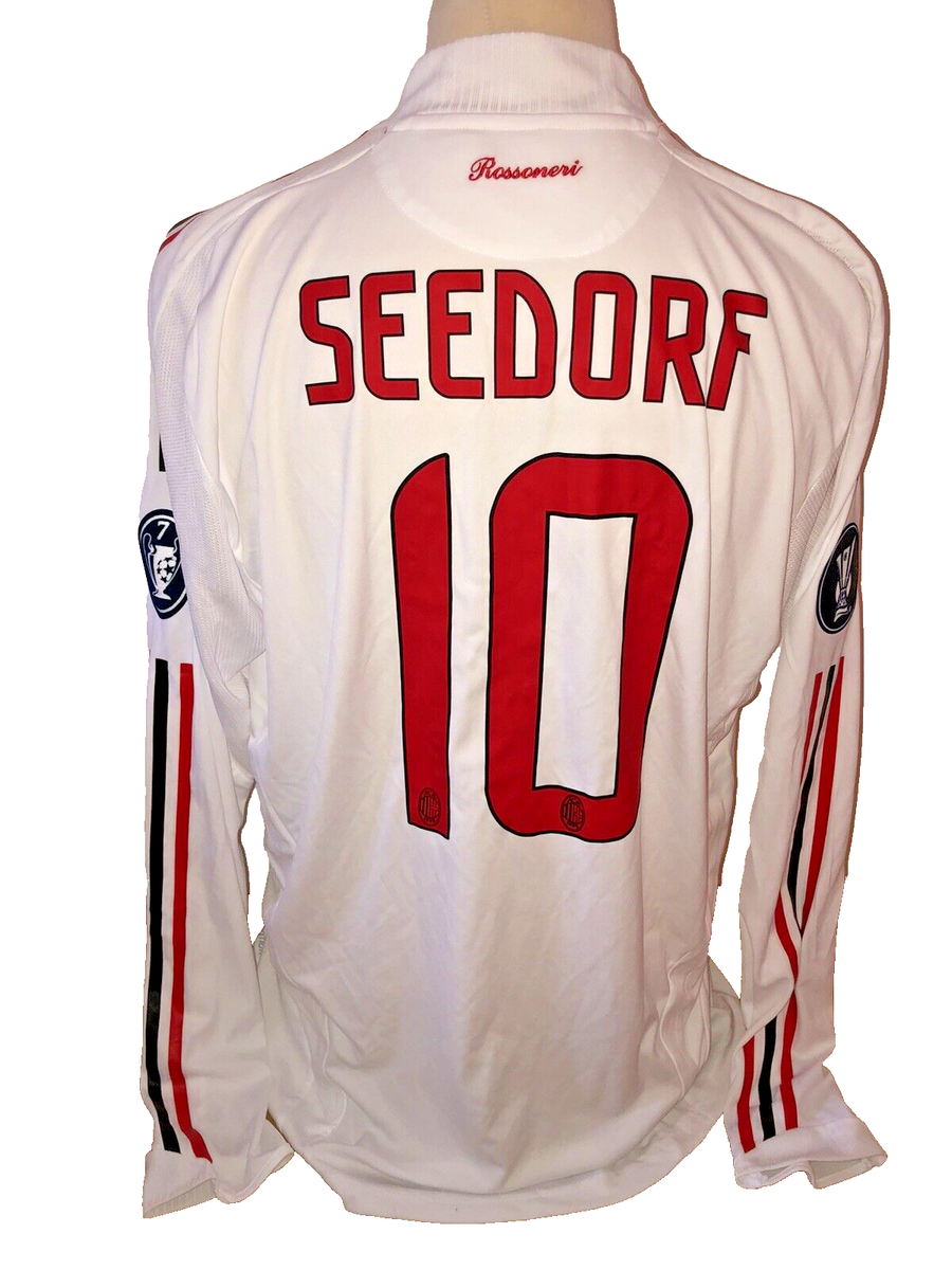 Seedorf AC Milan Match Worn Uefa Cup shirt 08/09 Maglia indossata