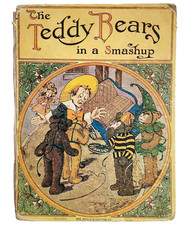 1907 The Teddy Bears In A Smashup 1st Edition Bray Illustrated Color Litho F