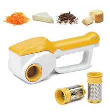Gratta Formaggio Grattugia Elettrica Professionale in Acciaio Due Rulli Cucina