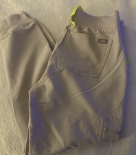 Figs Women's Zamora Jogger Scrub Pants, Size XS Petite Taupe