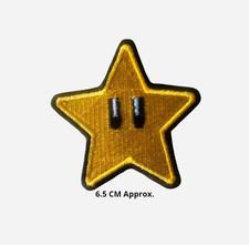 Titan One Europe Nintendo Super Mario Star Patch Embroidered Iron/Sew On N-835
