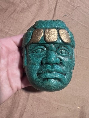 Vintage 3  Mexican Olmec Head