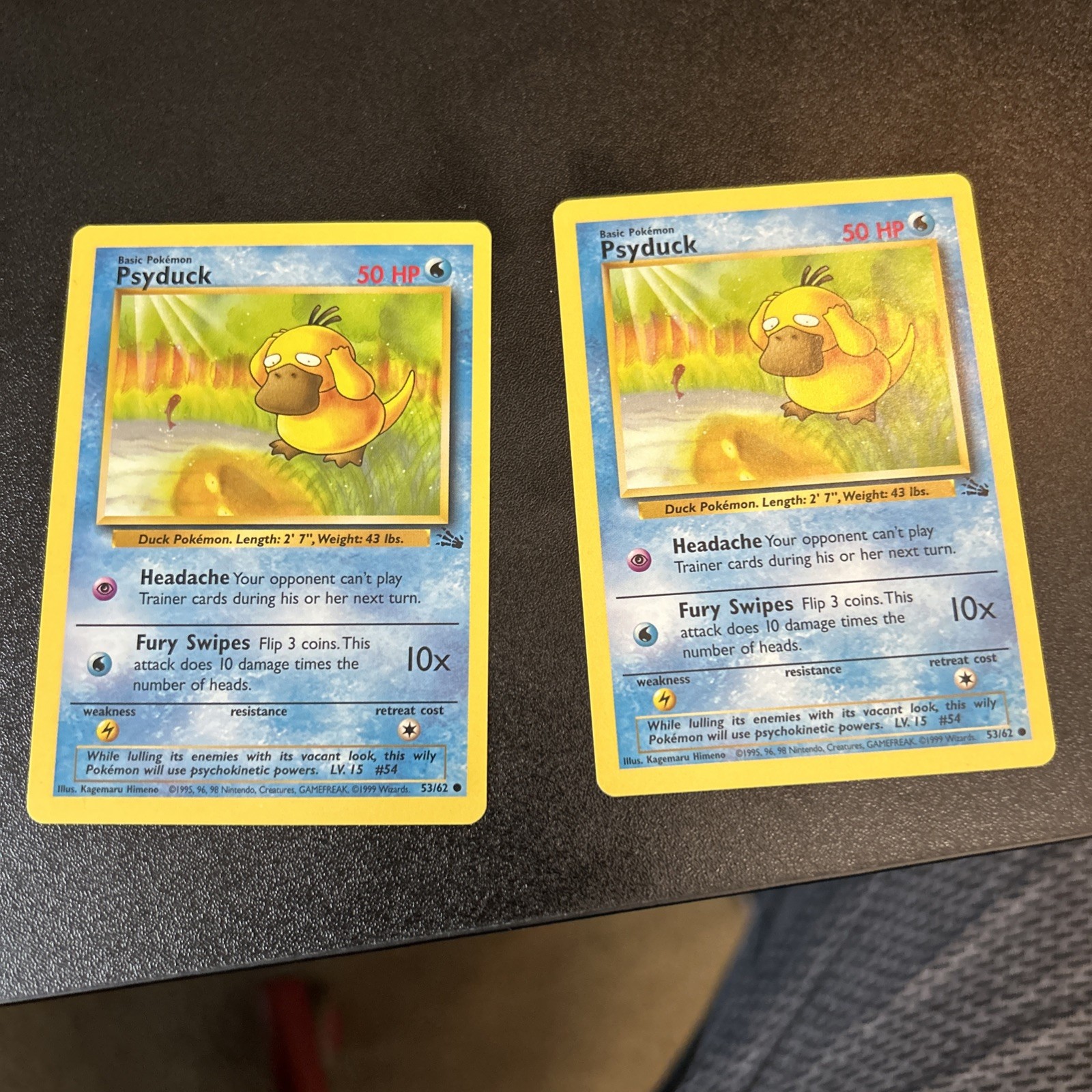 Psyduck 53/62 Fossil Regular