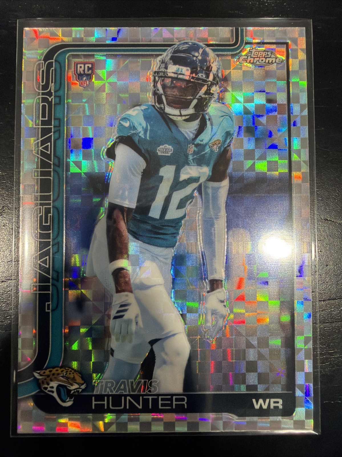 TRAVIS HUNTER 2025 TOPPS CHROME X-FRACTOR ROOKIE #332 JAGUARS