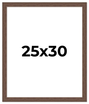 25x30 Frame Brown Barnwood Picture Frame Photo Frame UV Acrylic, Acid Free
