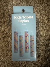 Kids Tablet Stylus - Easy To Hold Crayon Shape - 4 Pack