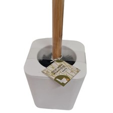 Bamboo Handle Toiletbrush and holder- Black & White