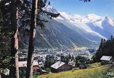 74 CHAMONIX MONT BLANC AIGUILLE DU MIDI ET LE GLACIER DES BO
