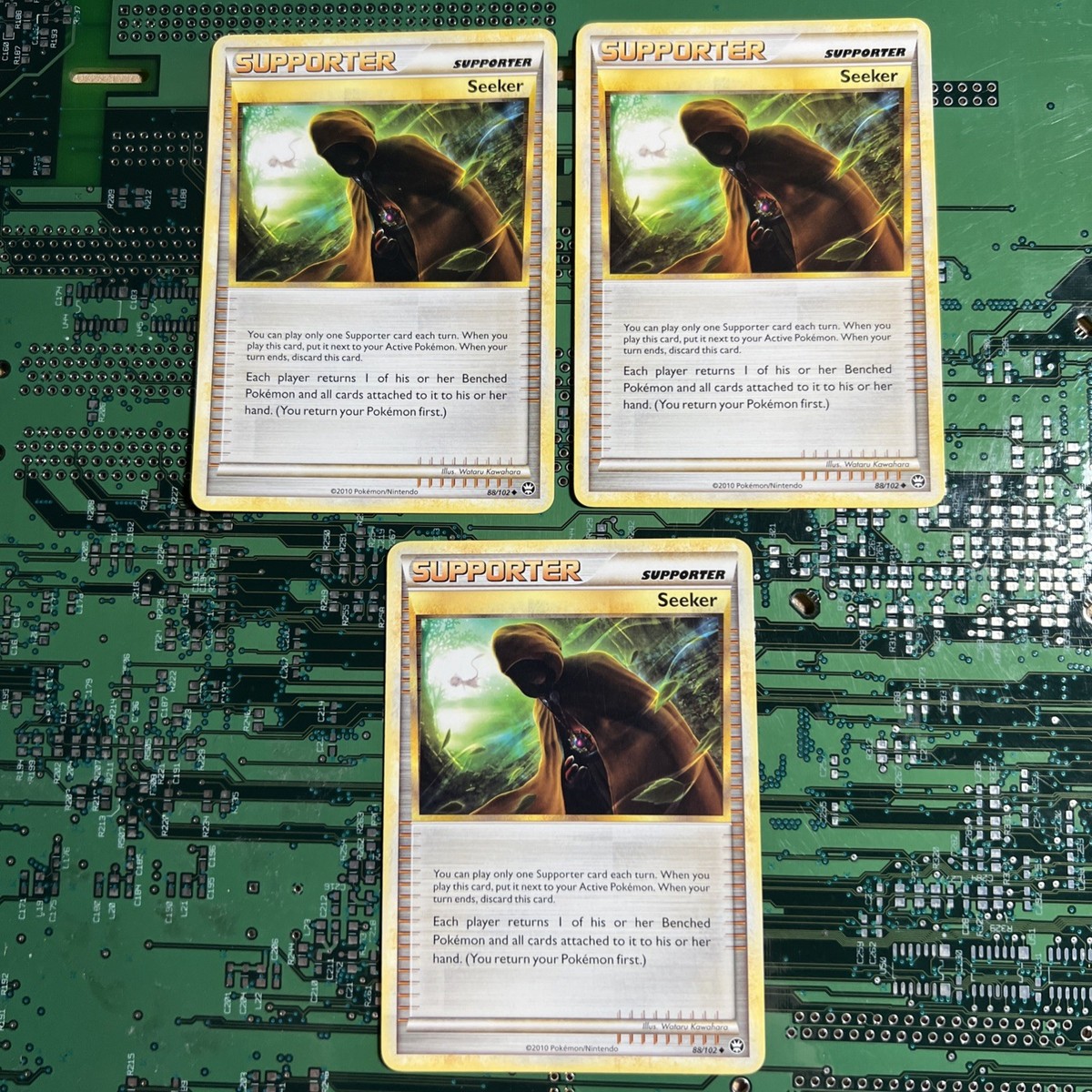 Seeker 88/102 Triumphant Pokemon Card Trainer Non-Holo Supporter 3