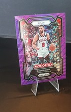 2023-24 Panini Prizm Monopoly - Zach LaVine #17 Purple Wave Prizm