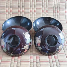 Echizen lacquerware Kawada bowl, specially hand-painted, gold makie, local