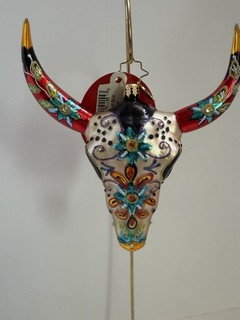Christopher Radko Sugar Skull Bull #1020377