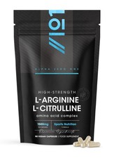 L Arginin und L Citrullin 1500mg - 90 vegane Kapseln - 1 Stück (90er Pack) 