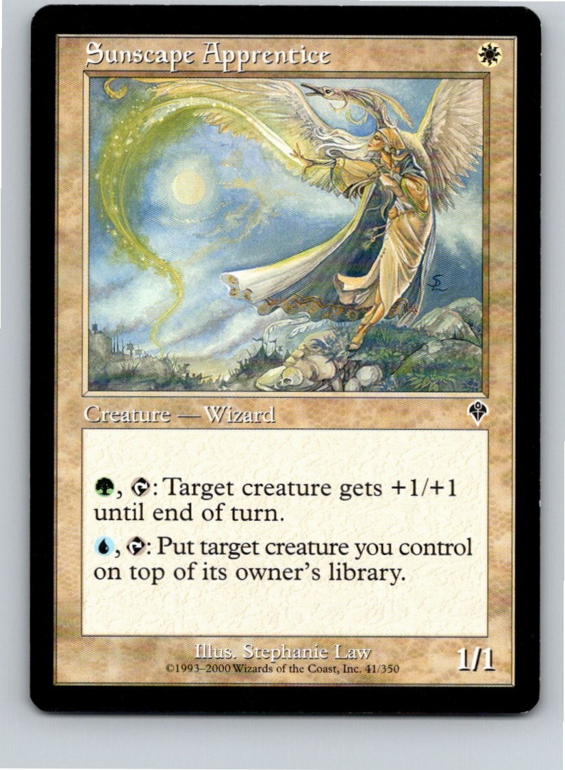 Magic the Gathering Sunscape Apprentice Invasion MTG Free Shipping!