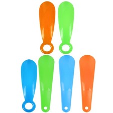 6 Pcs Shoes Take off Helper Travel Horn Plastic Portable Shoehorn