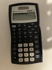 TI-30XIIS Scientific Calculator - Blue - Tested & Working W/ Cover